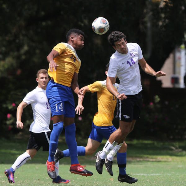 Spring Hill hosts Rollins in a men's soccer match Sunday, Sept. 9, 2018, in Mobile, Ala. (Mike Kittrell)